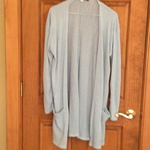 Long baby blue sweater